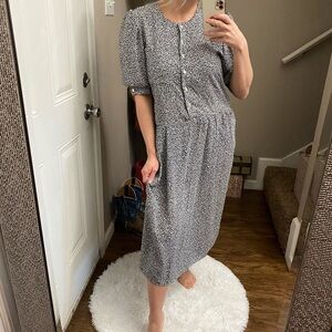 Vintage Breli Originals Union made classic black and white dress size 12